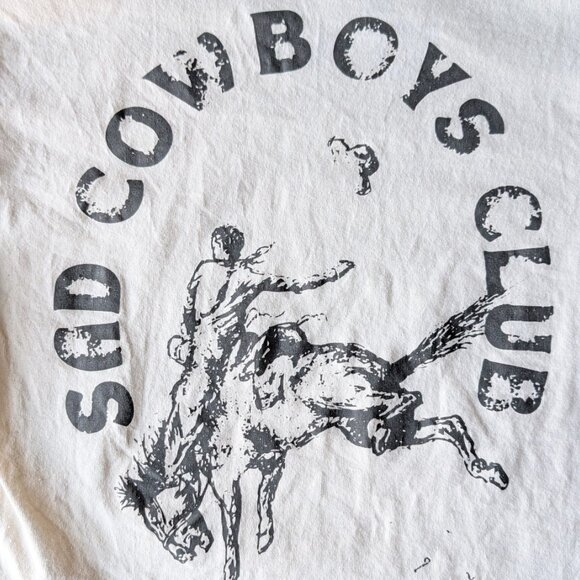 Pointer and Pine Sad Cowboys Club Crop Top small - Picture 5 of 6